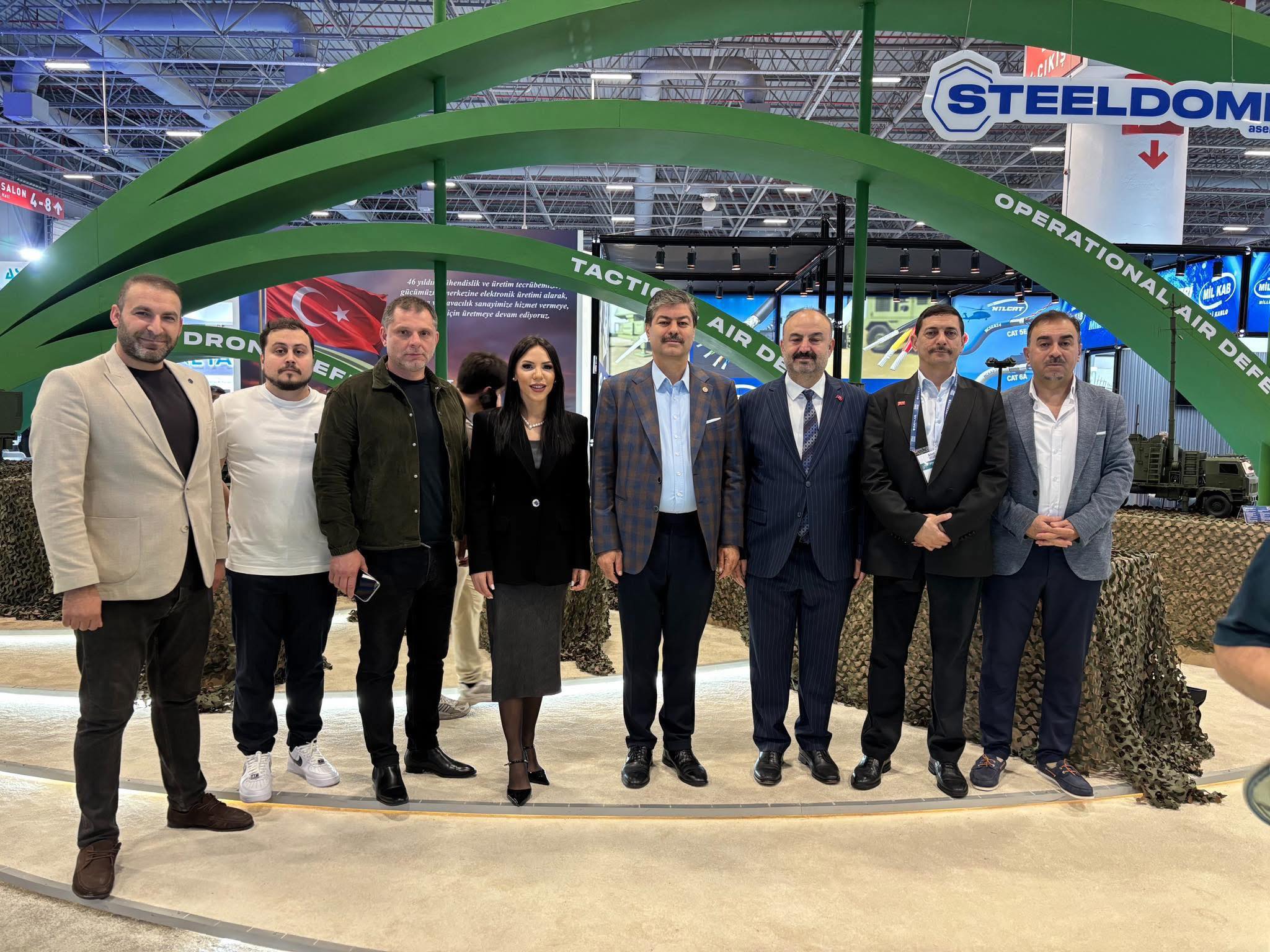 Milletvekili Necmettin Erkan ile UEB Genel Başkanı Mehmet Özdil SAHA 2026’da